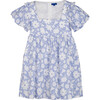 Women's Meredith Dress, Blue Striped Floral - Dresses - 1 - thumbnail