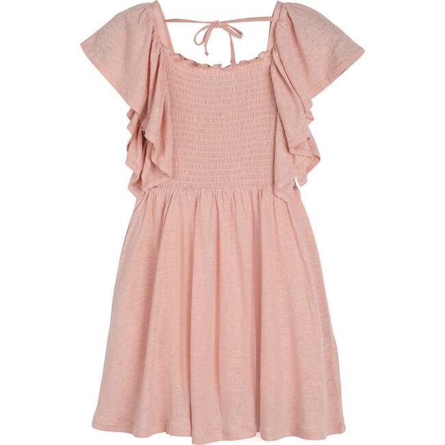 Laura Smocked Dress, Dusty Pink