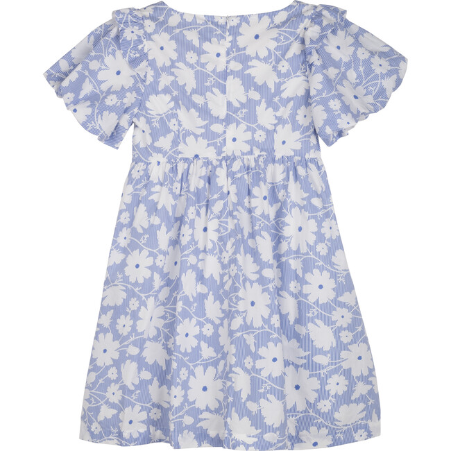 Women's Meredith Dress, Blue Striped Floral - Dresses - 2