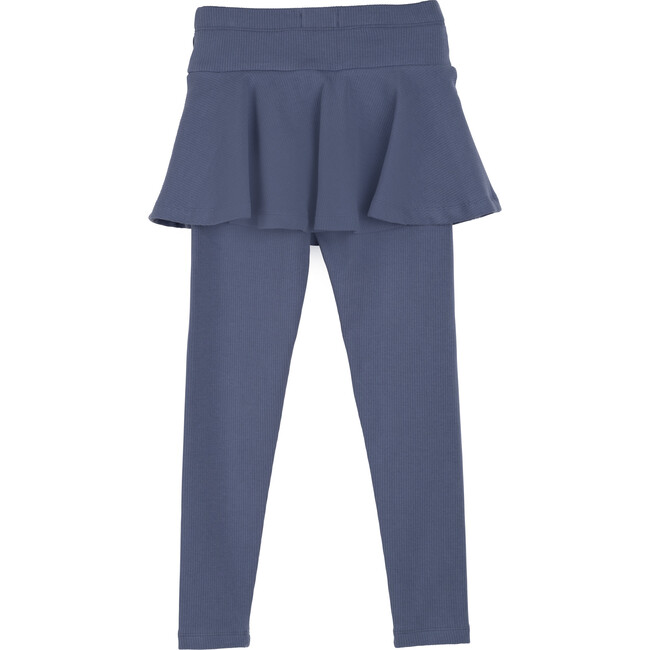 Luna Skirt Legging, Deep Dusty Blue - Skirts - 2