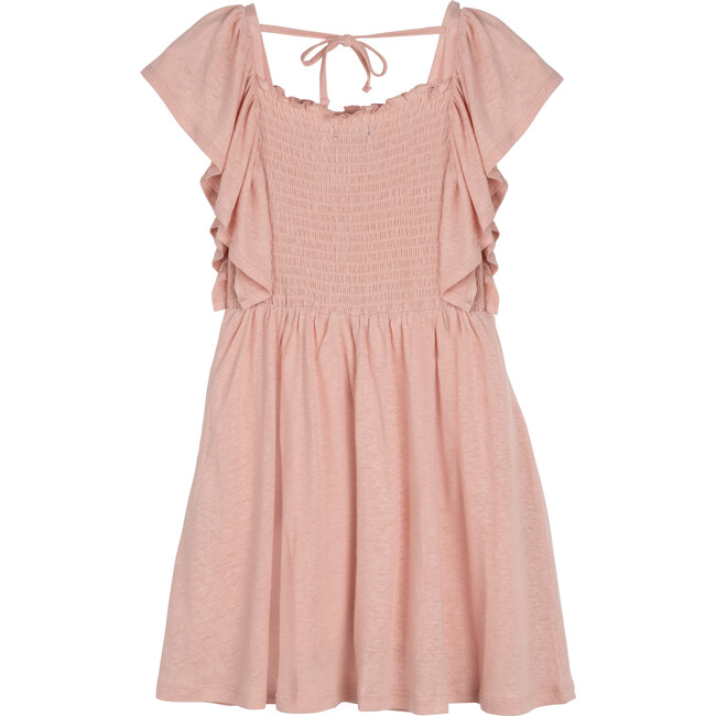 Laura Smocked Dress, Dusty Pink - Dresses - 2