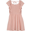 Laura Smocked Dress, Dusty Pink - Dresses - 2