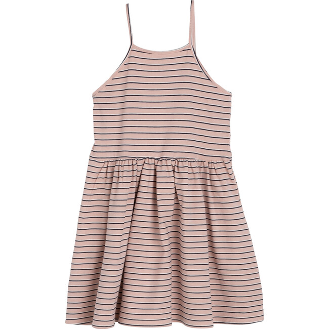 Ingrid Dress, Dusty Pink Stripe - Dresses - 2
