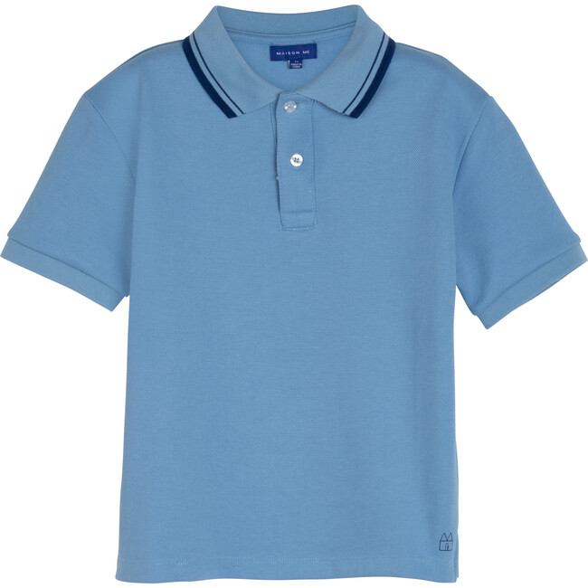 Silas Polo, Sky Blue - Polo Shirts - 1