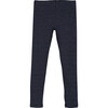 Reese Ribbed Legging, Navy & White Stripe - Leggings - 1 - thumbnail