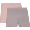Amalie Cartwheel 2-Pack Shorts, Dusty Pink & Grey - Shorts - 1 - thumbnail