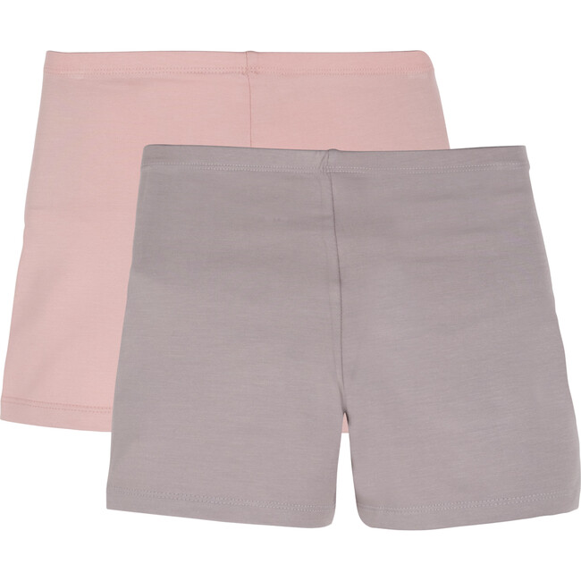 Amalie Cartwheel 2-Pack Shorts, Dusty Pink & Grey - Shorts - 2