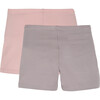 Amalie Cartwheel 2-Pack Shorts, Dusty Pink & Grey - Shorts - 2 - thumbnail