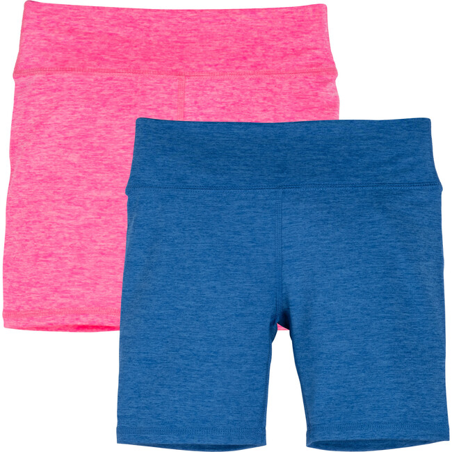 Tayla 2-Pack Biker Short, Pink & Blue