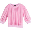 Ivy Puff Sleeve Top, Pastel Lavender - Shirts - 1 - thumbnail