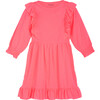 Darby Ruffle Dress, Neon Pink - Dresses - 1 - thumbnail
