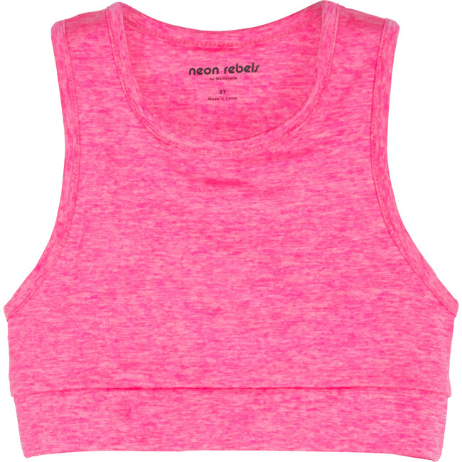 Dixie Cropped Sports Tank Top, Pink - Tees - 1