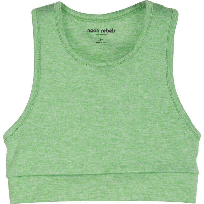 Dixie Cropped Sports Tank Top, Clover