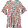 Maria Ruffle Dress, Pastel Floral - Dresses - 1 - thumbnail