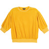 Women's Alice Puff Sleeve Top, Saffron - Shirts - 1 - thumbnail