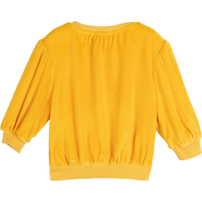 Ivy Puff Sleeve Top, Saffron - Shirts - 3