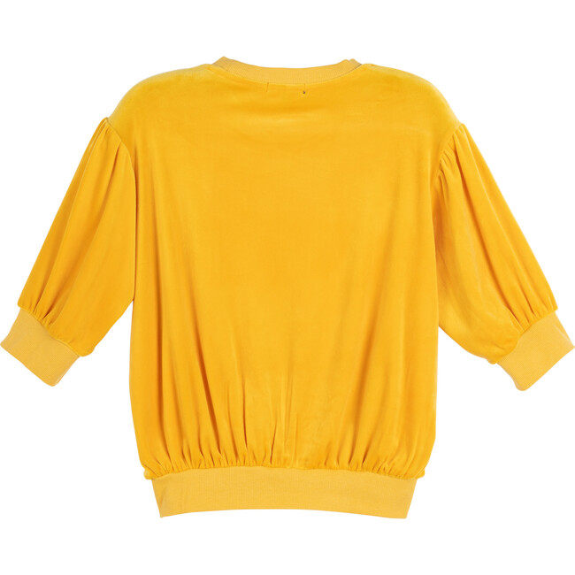 Women's Alice Puff Sleeve Top, Saffron - Shirts - 3