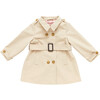 Trudy Double Breasted Trench Coat, Beige - Coats - 1 - thumbnail
