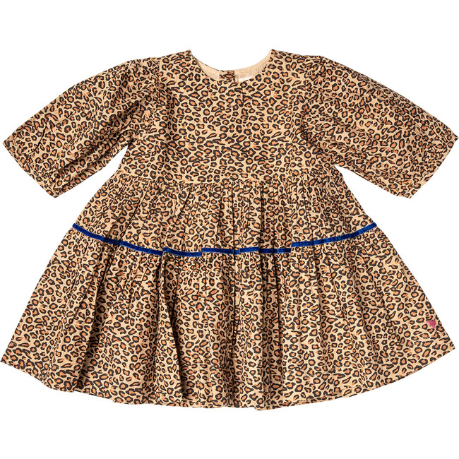 Maribelle 3/4 Puff Sleeve Dress, Mini Leopard