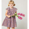 Raphaela Sleeveless Geometric Print Dress, Terracotta Tile - Dresses - 2
