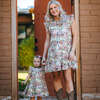 Women's Kalani Dress, Watercolor Brush - Dresses - 5