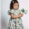 Jennifer Ruffle Sleeve Dress Set, Paper Floral - Dresses - 2 - thumbnail
