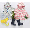 Rafa Zipper Raincoat, Pink Strawberries - Raincoats - 4