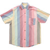 Jack Short Sleeve Shirt, Multi Wide Stripe - Shirts - 1 - thumbnail