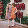 Raphaela Sleeveless Geometric Print Dress, Terracotta Tile - Dresses - 4