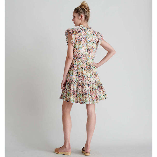 Women's Kalani Dress, Watercolor Brush - Dresses - 6