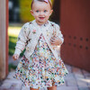Kalani Ruffle Sleeve Dress Set, Watercolor Brush - Dresses - 4