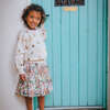 Kalani Ruffle Sleeve Dress, Watercolor Brush - Dresses - 6