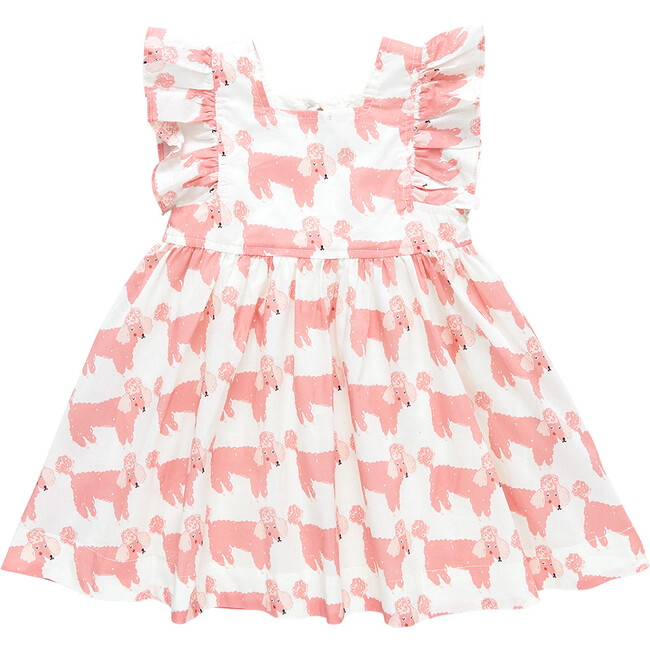 Elsie Square Neck Dress, Poodle Party - Dresses - 1