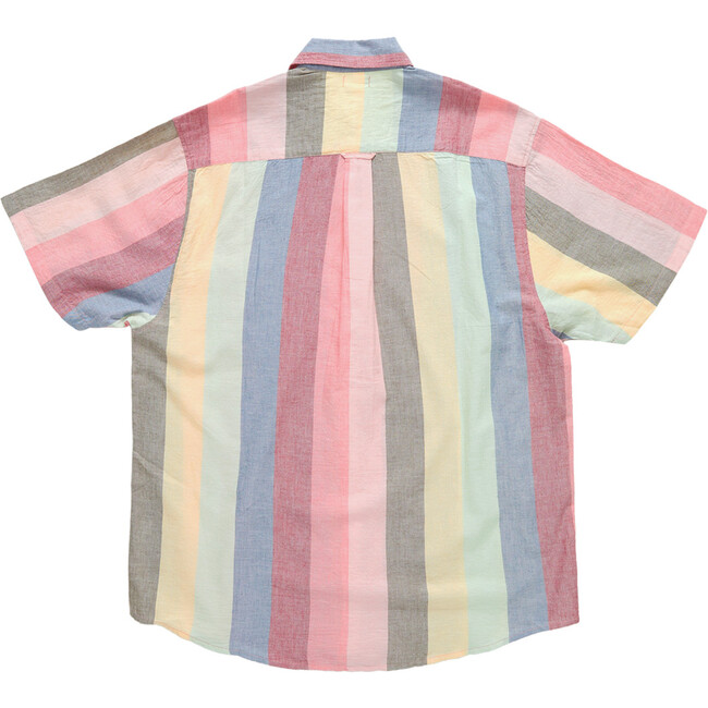 Jack Short Sleeve Shirt, Multi Wide Stripe - Shirts - 3