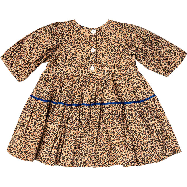 Maribelle 3/4 Puff Sleeve Dress, Mini Leopard - Dresses - 7