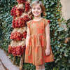 Polly 2-Tired Gathered Dress, Latte Botanical - Dresses - 2