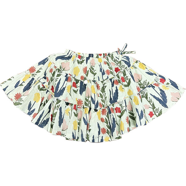 Allie Shimmer Gathered Skirt, Paper Floral