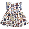Nell Chambray Ruffle Trim Dress, Cowboy Boots - Dresses - 1 - thumbnail
