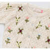 Constance Buttoned Sweater, Floral Embroidery - Sweaters - 3