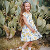 Adaline Cap Sleeve Dress, Yellow Pom Pom - Dresses - 2