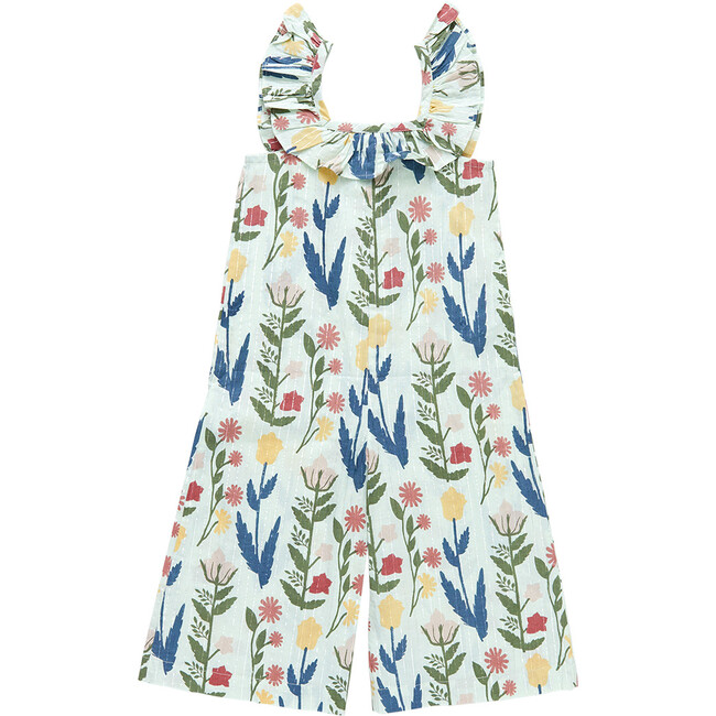 Ana Ruffle Neck Jumper, Paper Floral - Jumpers - 7