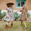 Nell Chambray Ruffle Trim Dress, Cowboy Boots - Dresses - 4