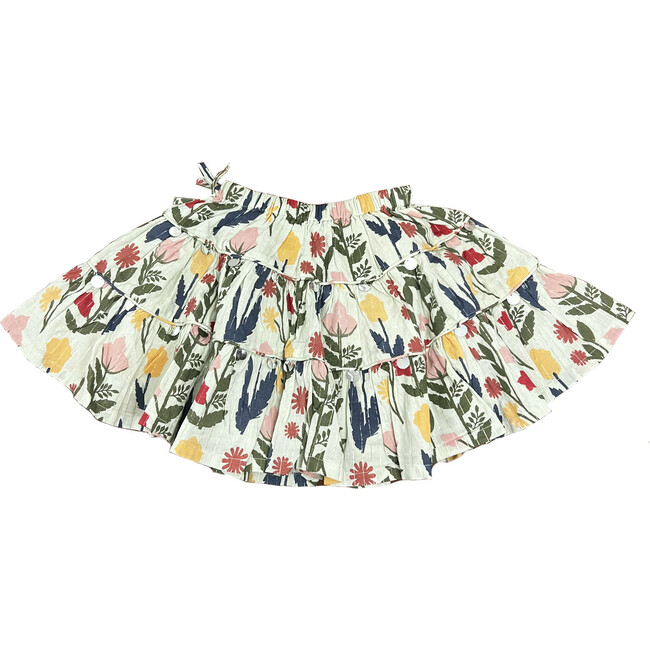 Allie Shimmer Gathered Skirt, Paper Floral - Skirts - 6