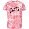 Howdy Western Short Sleeve Tie-Dye T-Shirt, Pink - T-Shirts - 1 - thumbnail