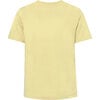 Joy Rib Knit Short Sleeve Crew Neck T-Shirt, Yellow - T-Shirts - 2