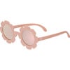 Polarized Flower: Rose Gold Mirrored Lens, Peachy Keen - Sunglasses - 4