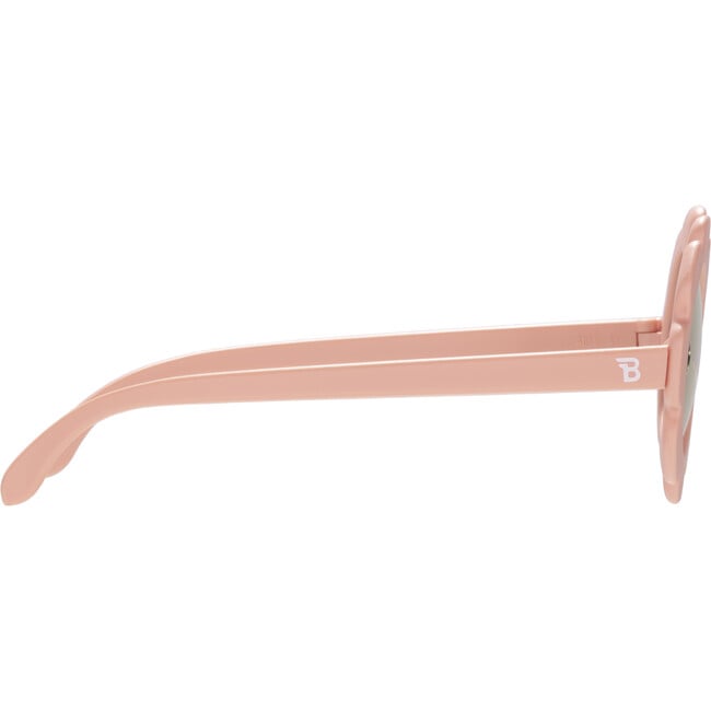 Polarized Flower: Rose Gold Mirrored Lens, Peachy Keen - Sunglasses - 5