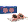 Polarized Flower: Rose Gold Mirrored Lens, Peachy Keen - Sunglasses - 3