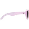 Polarized Heart: Purple Mirrored Lens, Frosted Pink - Sunglasses - 5