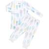 Ice Cream Pajama Set Set, Blue - Pajamas - 1 - thumbnail